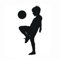 Wandtattoo für Kinderzimmer, Motiv Fußball / Basketball, Wanddekoration Playing boys football