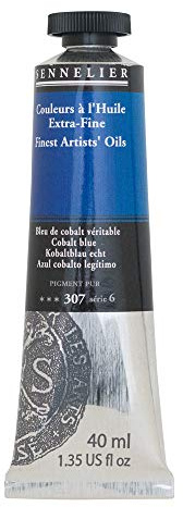 SENNELIER Artists' Extra Fine Oil, 40 ml Tube, Series 6, Cobalt Blue, (10-130411-307)