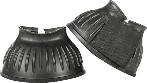 HKM 8605 Springglocken Atlanta, Gummispringglocken Gummi Hufglocken, Schwarz, S