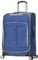 Olympia U.S.A. Tuscany 63,5 cm großes Gepäck, erweiterbar, Doppel-Koffer mit 4 Rädern, mit Reißverschlusstasche vorne, Denim Blau, 25 Inch, Kariert, Größe M
