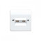 Mk K3523WHI 1-Gang TV/FM Twin Co-Ax Socket