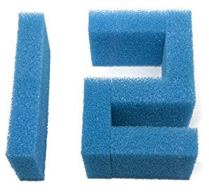 LTWHOME Compatible Coarse Foam Filter Pads Fish Tank Fits Juwel Jumbo/BioFlow 8.0 Filter(Pack of 12)