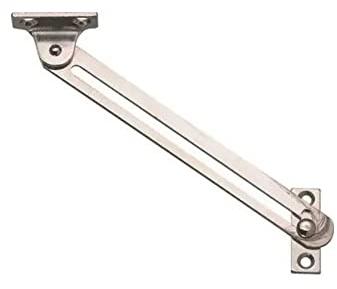 Cabinet Lid Stay with Guide Slot Nickel Plated Left Handed