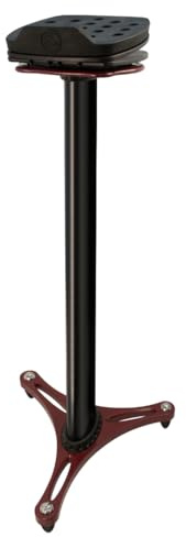 Ultimate Support MS-100 MS Series Column Monitor Stands Pair - Black/Red