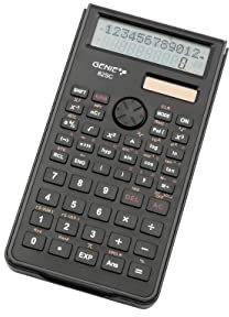 Genie 82 SC technisch-wissenschaftlicher Rechner (240 Funktionen; 10 Stellen; 2 zeiligem Display; Inkl. Schutzdeckel) schwarz