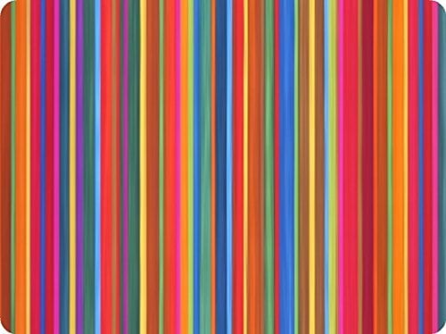 Kitchen Stripes Glass Worktop Saver/Chopping Board - 50 x 40cm