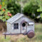 Metall Happy Camper Vogelhaus - Colonial Tin Works - Modern - Grey Metall Vogelhaus - Vögel - 30,5 x 17,8 cm x 11 cm, kann auf 38,1 cm Kette gehängt werden oder sitzen auf einer Tischplatte