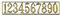 Dolls House Gold Plated Brass House Numbers Set Miniature Front Door Furniture
