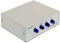 Delock Seriell Umschalter RS-232/ RS-422/ RS-485 4-Port manuell, Beige (matt)