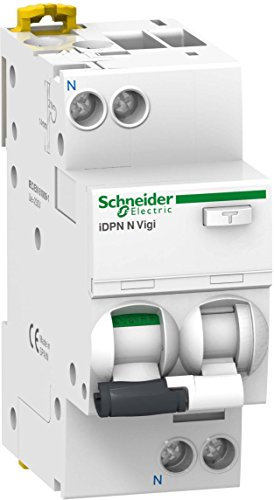 Schneider A9D02616 FI/LS-Schalter iDPN N Vigi 1P+N, 16A, C-Char, 10mA, Typ A, 6kA, weiß