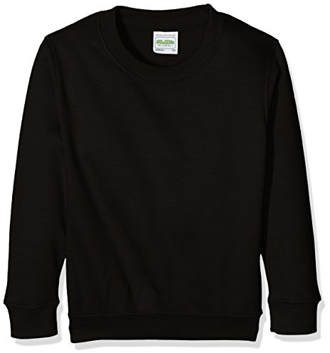 AWDis Boy's Kids Sweatshirt , Black (Jet Black), X-Large