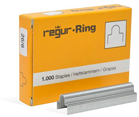 REGUR Ring 26/6mm Ringösenklammern zum Heften von Booklets, Broschüren und Katalogen für REGUR Ring King Heftgerät