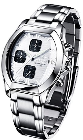 FIREFOX NEBUKADNEZAR FFS175-101 weiß Damenuhr Armbanduhr Chronograph massiv Edelstahl Sicherheitsfaltschließe wasserdicht Laufwerk Miyota OS10
