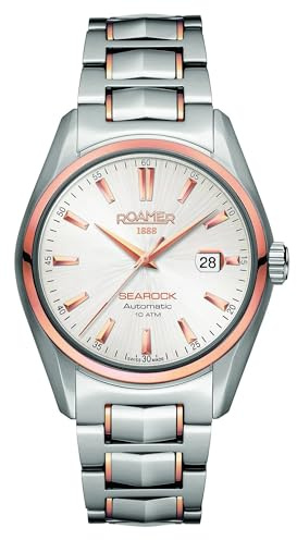 Roamer Herren-Armbanduhr Searock Analog Automatik Edelstahl beschichtet 210633 49 25 20