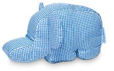 Kindertraum 51051080031 Kuschelkissen Elefant, klein, 11 x 23 cm, blau/weiß