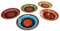 Terre cuite Tapa plates Set Of 5 – Hand Painted from Spain by Cactus Canyon Ceramics