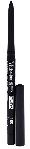 Pupa Matita Occhi Waterproof Made to Last Definition Eyes Pencil (Colore 100 Deep Black) Tenuta estrema, Stilo automatica, Mina retraibile, Temperino incluso - Formato 0,35 g