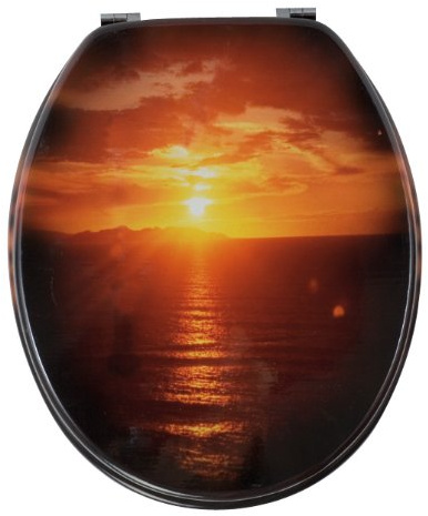 Wenko 17490100 WC-Sitz Sunset, MDF