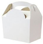 Set of 10 Childrens White Food Boxes