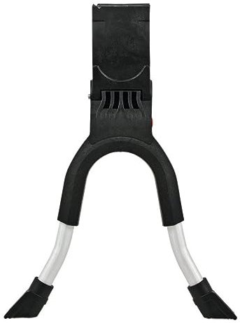 Hebie Unisex – Erwachsene Zweibeinständer-2260364200 Zweibeinständer, schwarz/Silber, Einheitsgröße