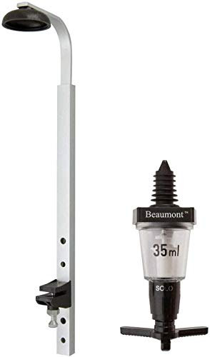 Bar Essentials Standard Wall Fixing Bottle Bracket & 1 x 35ml Optic Measure Set