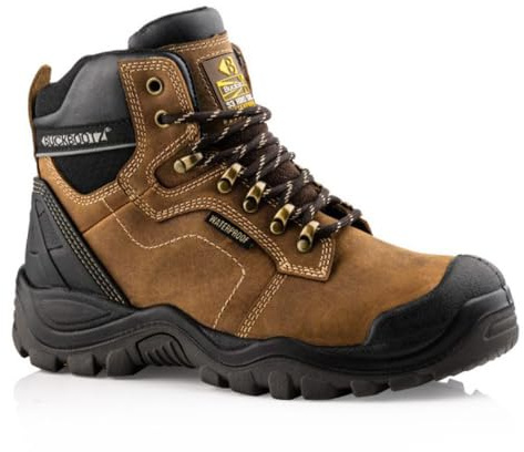 Buckler Waterproof Anti-Scuff Safety Work Boots