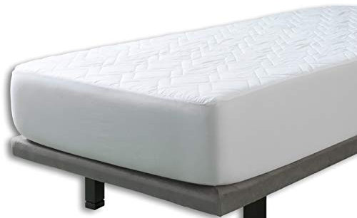 VELFONT – Gepolsterte Matratzenauflage aus 100% Baumwolle zum Wenden – verfügbar in verschiedenen Größen - 90x190/200cm | Boxspringbett | Matratzenschoner | Matratzentopper