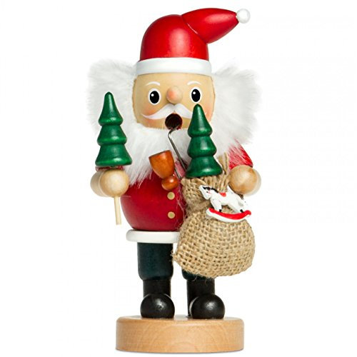 Sikora RM-B Räuchermännchen aus Holz Verschiedene Motive, Größe:Höhe ca. 16 cm, Farbe/Modell:B01 rot - Weihnachtsmann