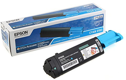 Epson Aculaser C13S050193 cyan blue toner cartridge S050193 C1100 C110N AL-C1100 AL-C1100N