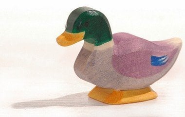 Ostheimer 13211 Erpel aus Holz Höhe 4,5cm aus der Serie Familie & Bauernhof