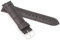 HIRSCH Unisex Uhrenarmband Alligator Style Modell Duke Größe Uhr 20 mm/Schließe 18 mm, Farbe Grau