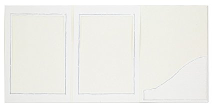 10 weiße Verkaufsmappen mit Silberlinie Foto - Bildermappen Fotoalbum Portraitmappe Bildformat 13 x 18 cm Silberstrich Fotomappe Stückpreis € 1,15