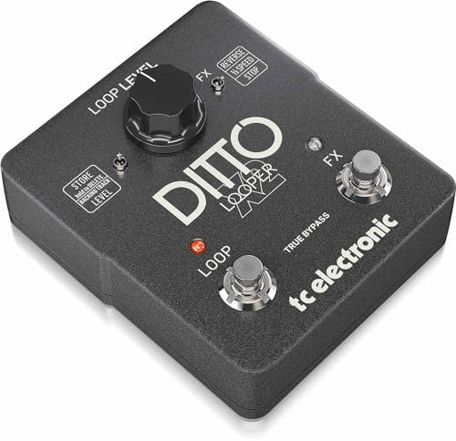 TC Electronic DITTO X2 LOOPER Pedale looper altamente intuitivo con pulsante di arresto dedicato ed effetti loop