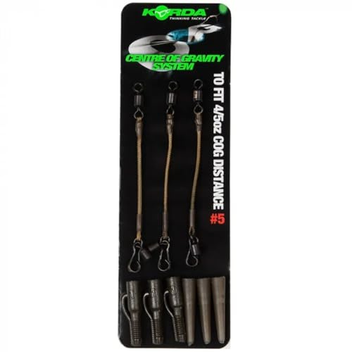 Korda COG System Lead Clip Kit, für 2-2,5 oz Bleie, Karpfen-Rig, 3er-Set