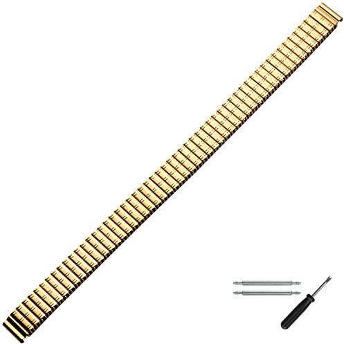 MARBURGER Uhrenarmband 10mm Edelstahl Gold - Werkzeug Montage Set 82501030020