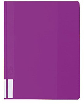 Durable Sichthefter A4 Überbreite DURALUX-Schnellhefter transparenter Vorderdeckel (5, lila)