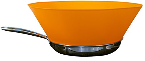 Frywall 10 - Ultimativer Spritzschutz Fit pans with inside diameter of 9.5 - 10.25 orange