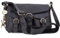 Catwalk Collection Handbags - Damen Leder Umhängetasche - Crossbody Bag/Handtasche Mittelgroß - Verstellbarer Schultergurt - LOUISA - Schwarz