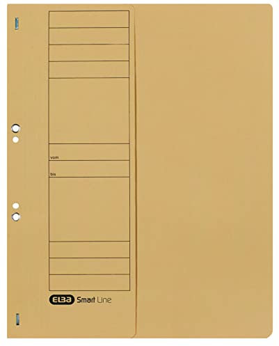 Elba Ösenhefter A4, 1/2 Vorderdeckel, Karton, Amtsheftung, chamois, 50 Stück