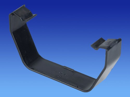 Wavin OSMA Pack of 2 4T816 Black Replacement Gutter flexiclips for 100mm Square guttering