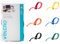VELCRO Brand One-Wrap Kabelbinder, 60 Stück, 8 x 1,27 cm Riemen, mehrfarbig, stark, wiederverwendbar, Kabel-Bündelung für Heimbüro und Rechenzentren