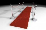 Roter Teppich - Haltbare Stoffrolle (4,5m) - Rot, 61cm x 450cm