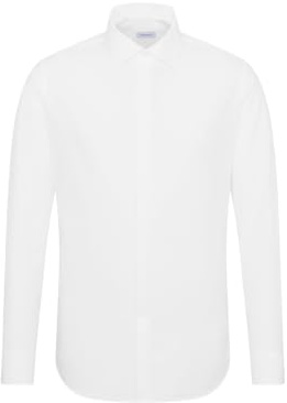 Seidensticker Herren Mens Shaped Gala Businesshemd, Weiß(245270), 43 EU