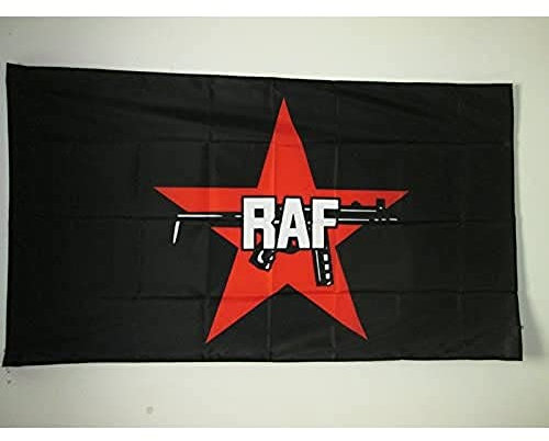 AZ FLAG Rote Armee-Fraktionsflagge mit Scheide für Schaft, 90 cm x 60 cm