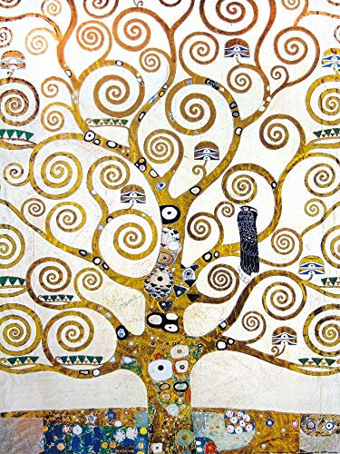 1art1 Gustav Klimt Poster Der Lebensbaum (Detail) Kunstdruck Bild 80x60 cm
