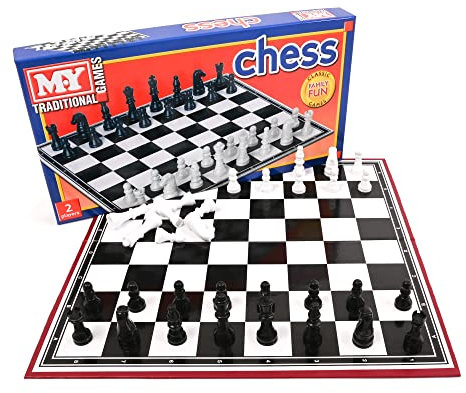 M.Y Traditional Games Chess Board | Lightweight Chess Set | Kids & Adults