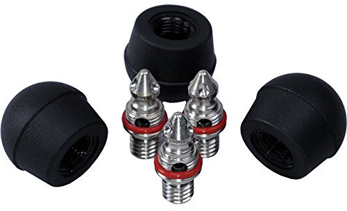 3 Edelstahl Spike Gummi Fuß für Gitzo Einbeinstativ & GT1531/GT2531/GT3531, GT2541/GT2542T/GT3541 Serie Stativ
