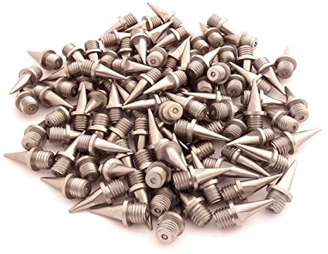 100 x Clavos de acero inoxidable para cross-country, plata, 12 mm