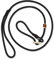 ROMNEYS Moxonleine Durham 6 mm – handgefertigte Retrieverleine & Agilityleine mit Hirschhorn-Zugstopp – Leine & Halsband in einem – Hundeleine Made in Germany (Schwarz, 130 cm)