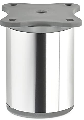 SOTECH Möbelfuß DAP II Chrom Höhe 60 mm Ø 40 mm höhenverstellbar | Schrankfuß Stellfuß